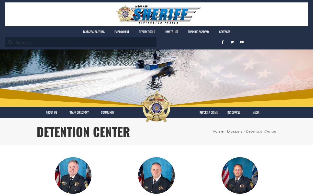 Livingston Parish arrest records detention center source