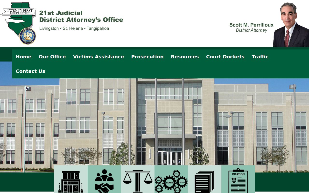 Livingston Parish arrest record district attorney docket source