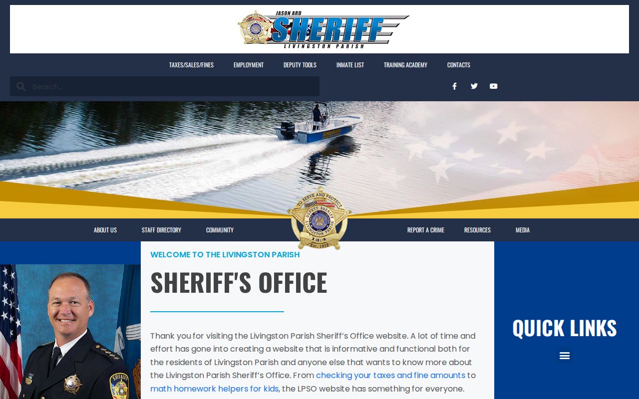 Livingston Parish Sheriff's Office official home page